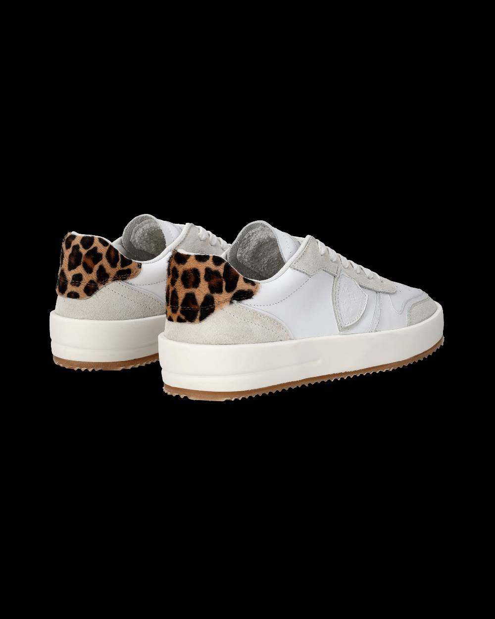 Philippe Model Sneaker bassa Nice donna - bianco e animalier Soddisfazione Garantita