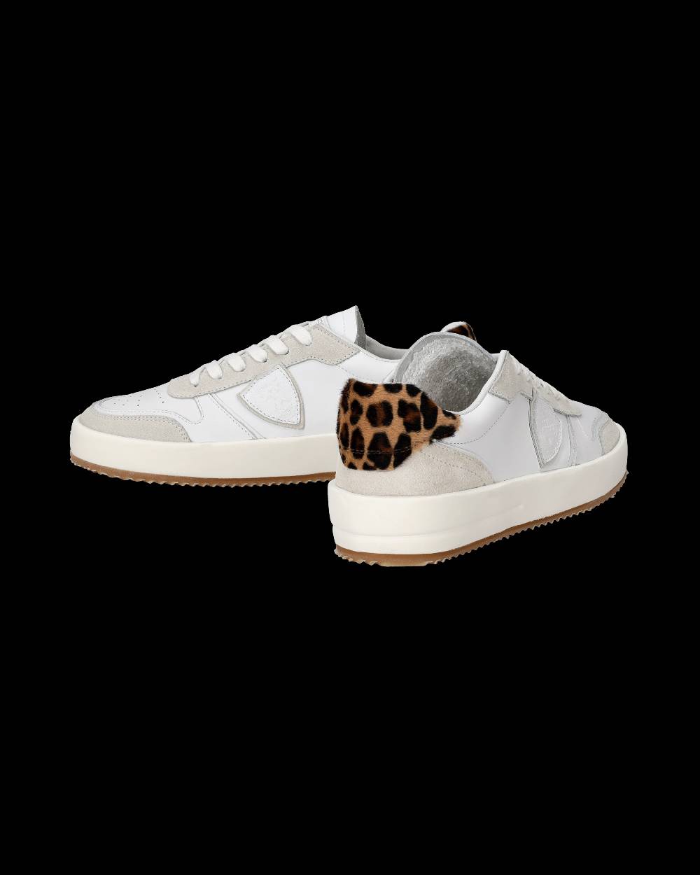 Philippe Model Sneaker bassa Nice donna - bianco e animalier Soddisfazione Garantita