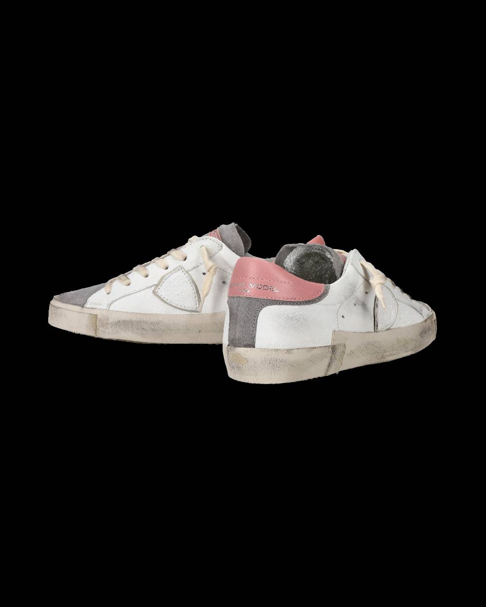 Philippe Model Sneaker casual Prsx da donna in pelle - Antracite e bianco Negozi Online