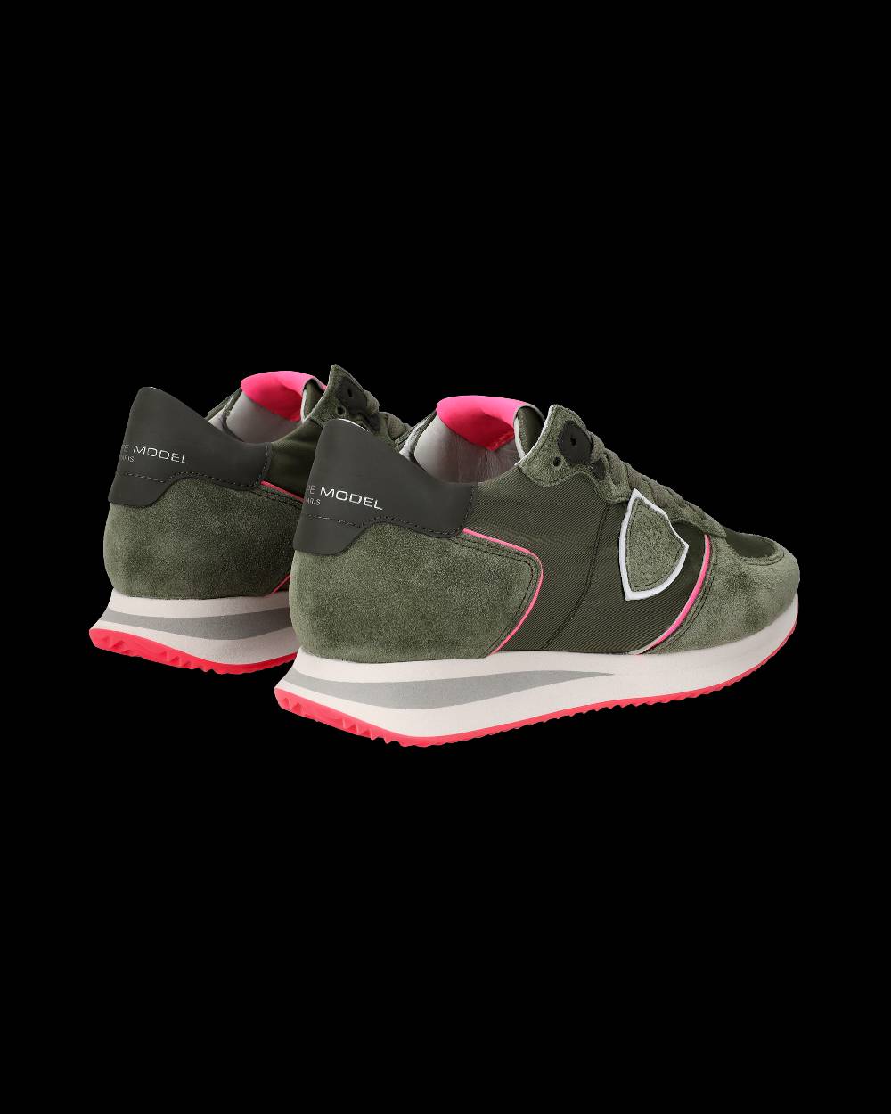 Philippe Model Sneaker basse Trpx donna - verde militare e rosa fluo Consegna Veloce