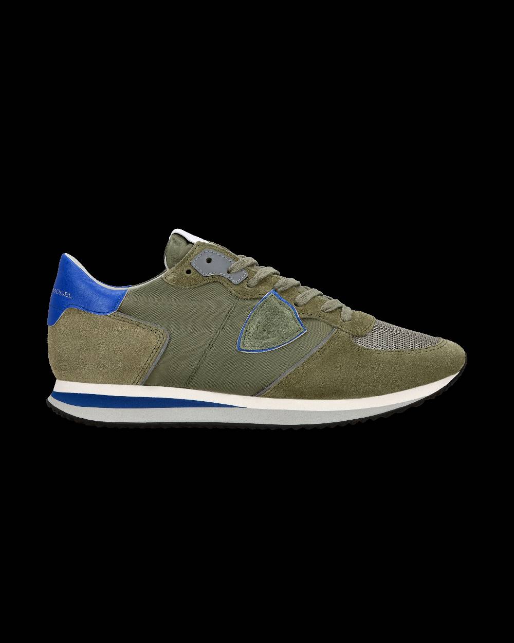 Philippe Model Sneaker casual Trpx da uomo in nylon e pelle - Blu e verde Prezzo Ridotto