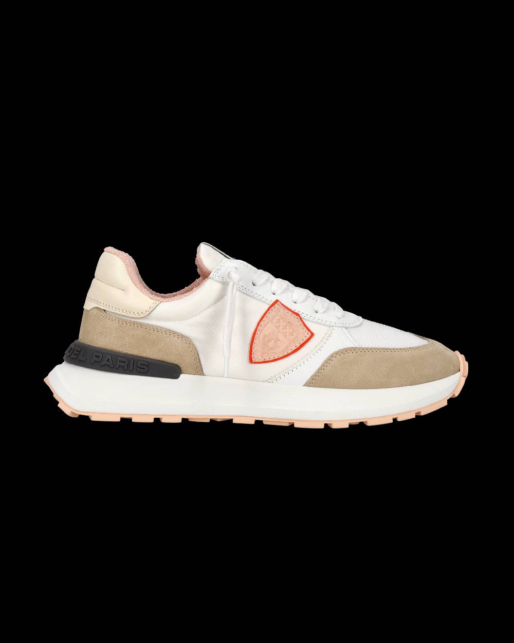 Philippe Model Sneaker bassa Antibes donna - bianco e rosa Sconto