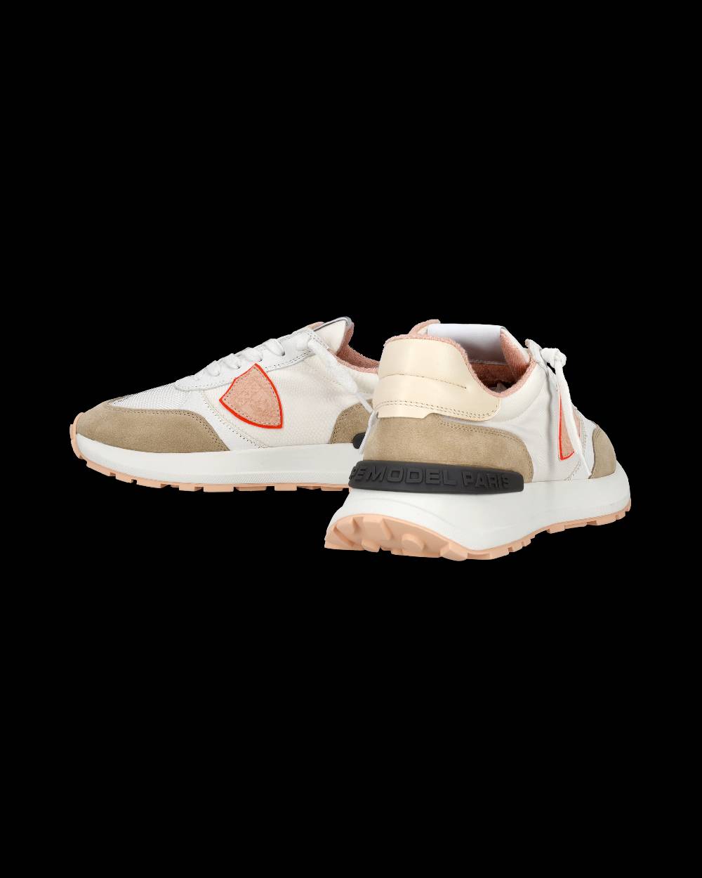Philippe Model Sneaker bassa Antibes donna - bianco e rosa Sconto