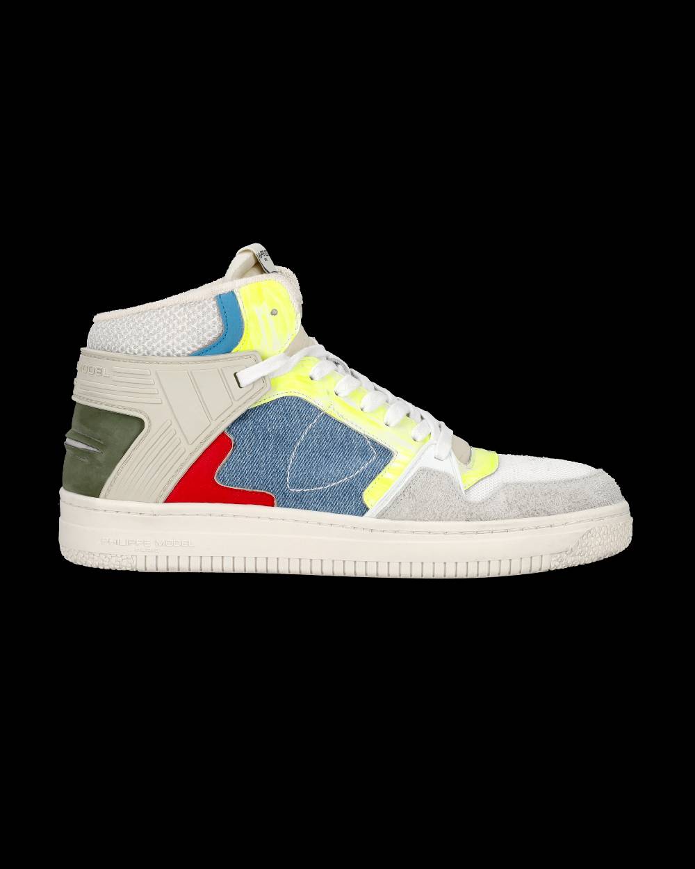 Philippe Model Sneaker mid La Grande uomo - bianco e azzurro Nuova