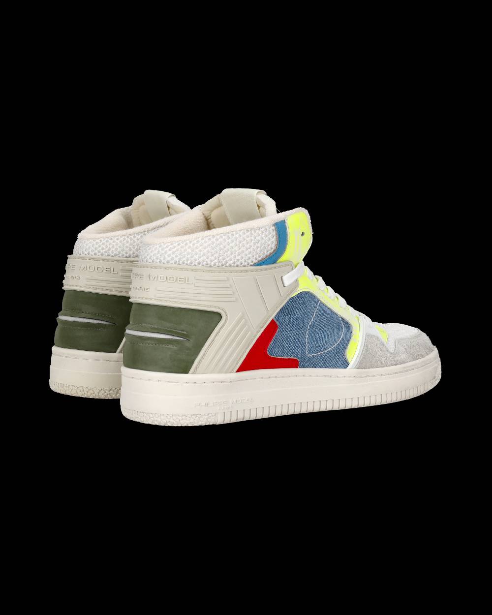 Philippe Model Sneaker mid La Grande uomo - bianco e azzurro Nuova