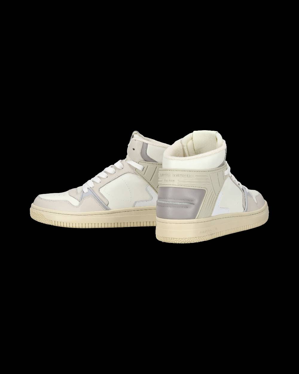 Philippe Model Sneaker streetwear La Grande da uomo in pelle - Grigio e burro Moda
