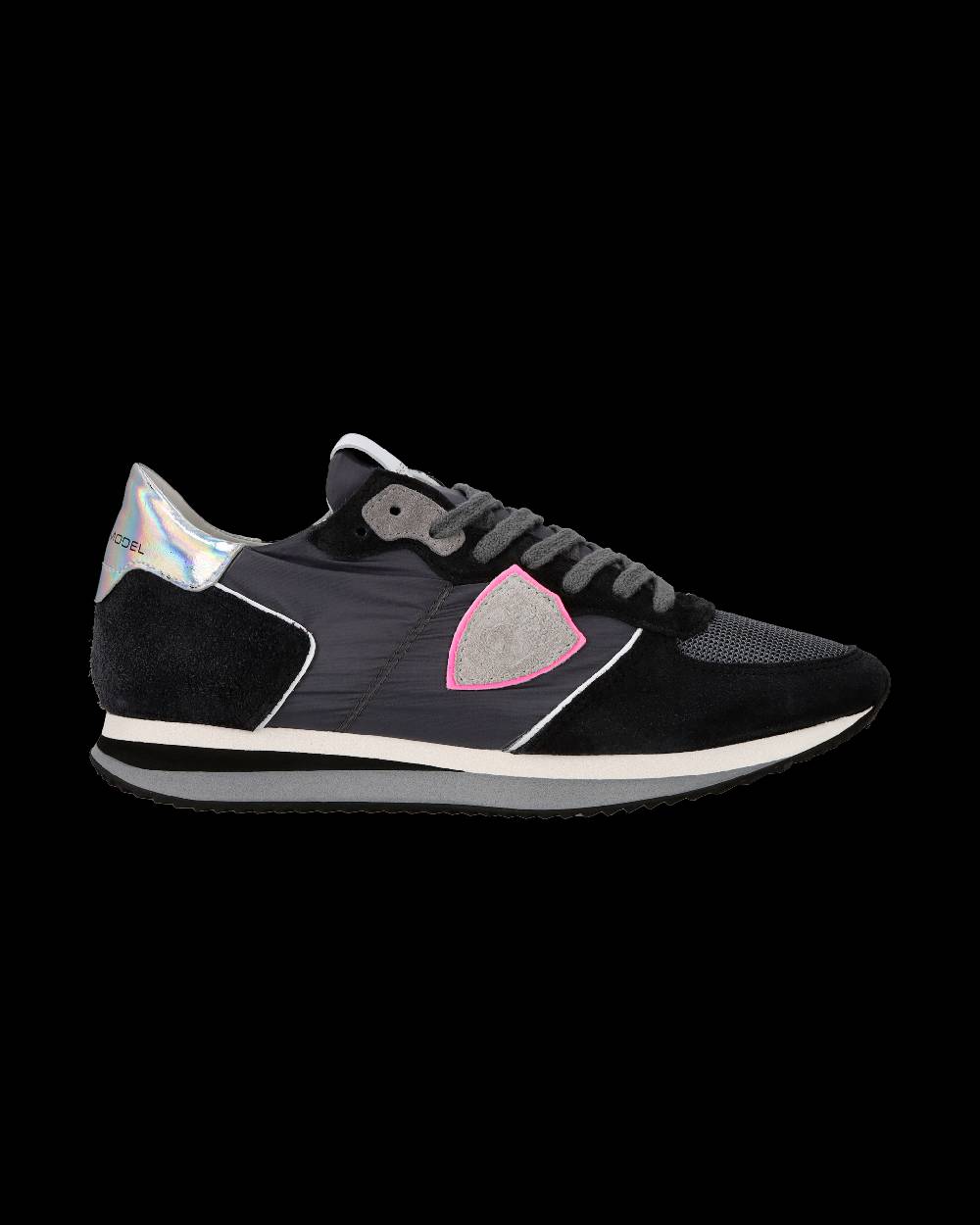 Philippe Model Sneaker casual Trpx da donna in nylon e pelle - Antracite In Linea