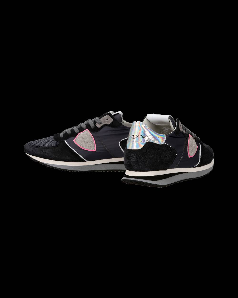 Philippe Model Sneaker casual Trpx da donna in nylon e pelle - Antracite In Linea