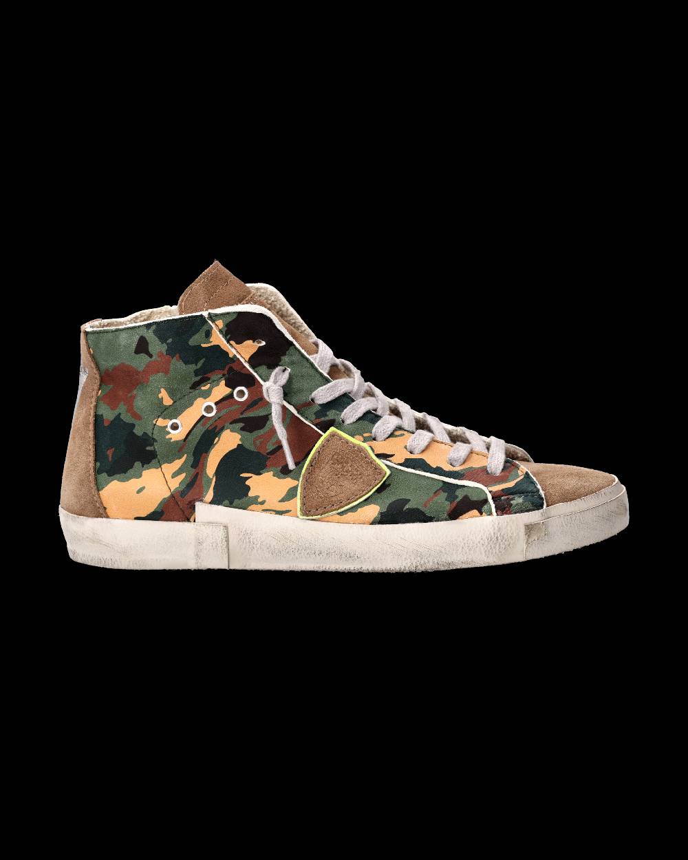 Philippe Model Sneaker Prsx Uomo, Verde e Beige Vendita