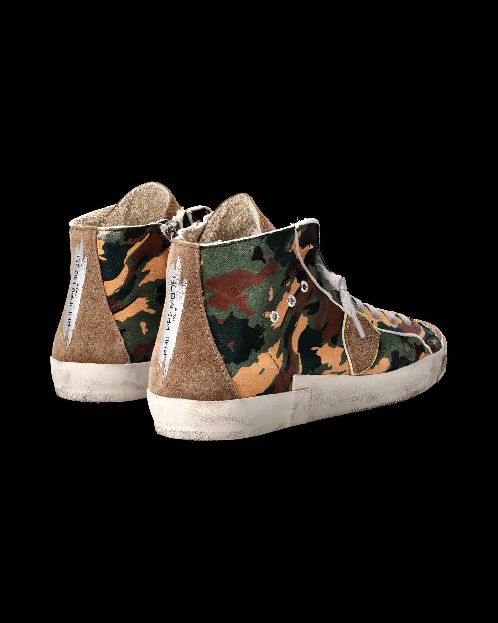 Philippe Model Sneaker Prsx Uomo, Verde e Beige Vendita