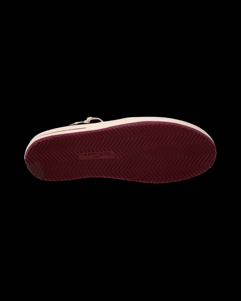 Philippe Model Sneaker Nice Uomo, Bianco e Bordeaux Prezzo Ridotto