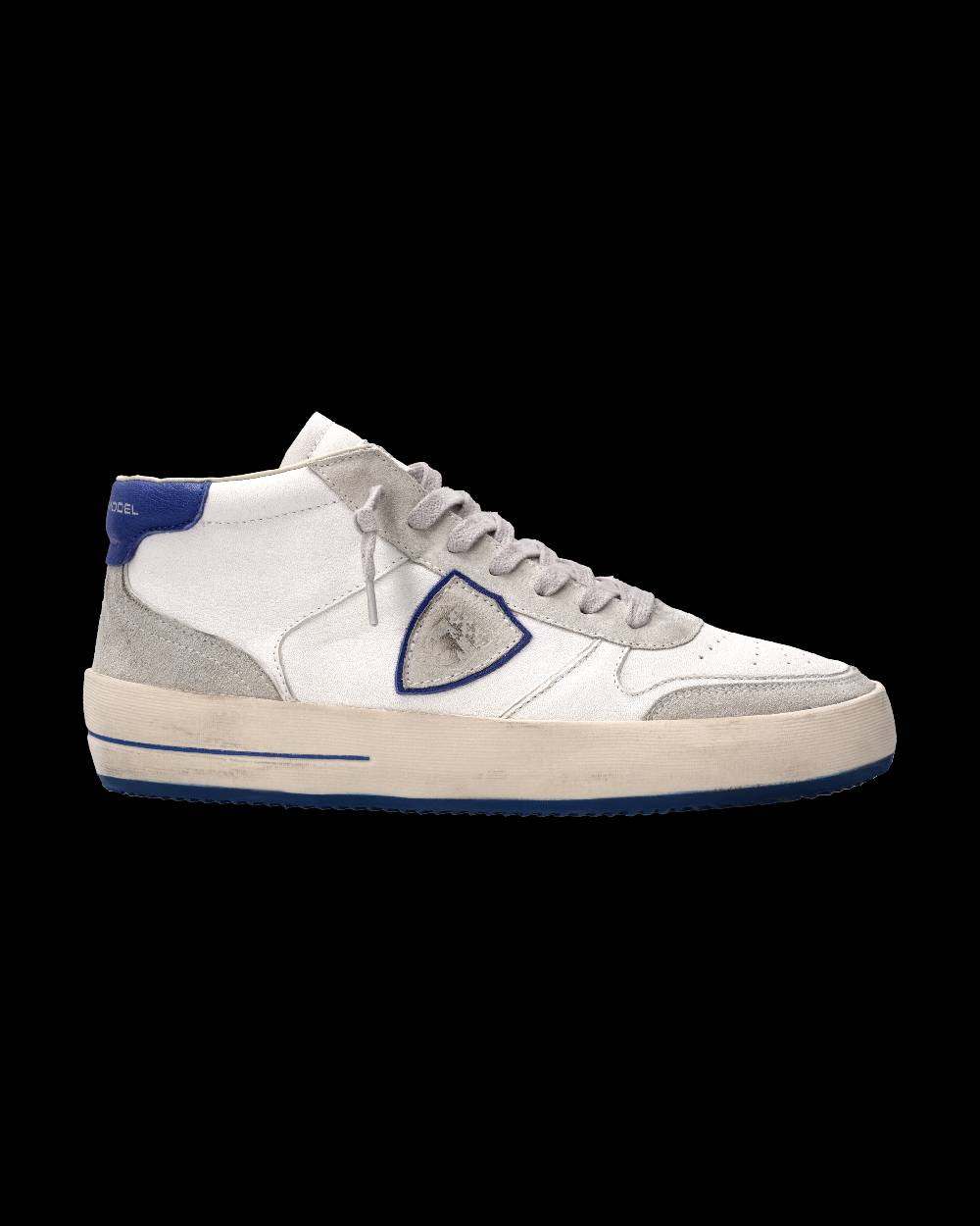 Philippe Model Sneaker Nice Uomo, Bianco e Blu Sottocosto