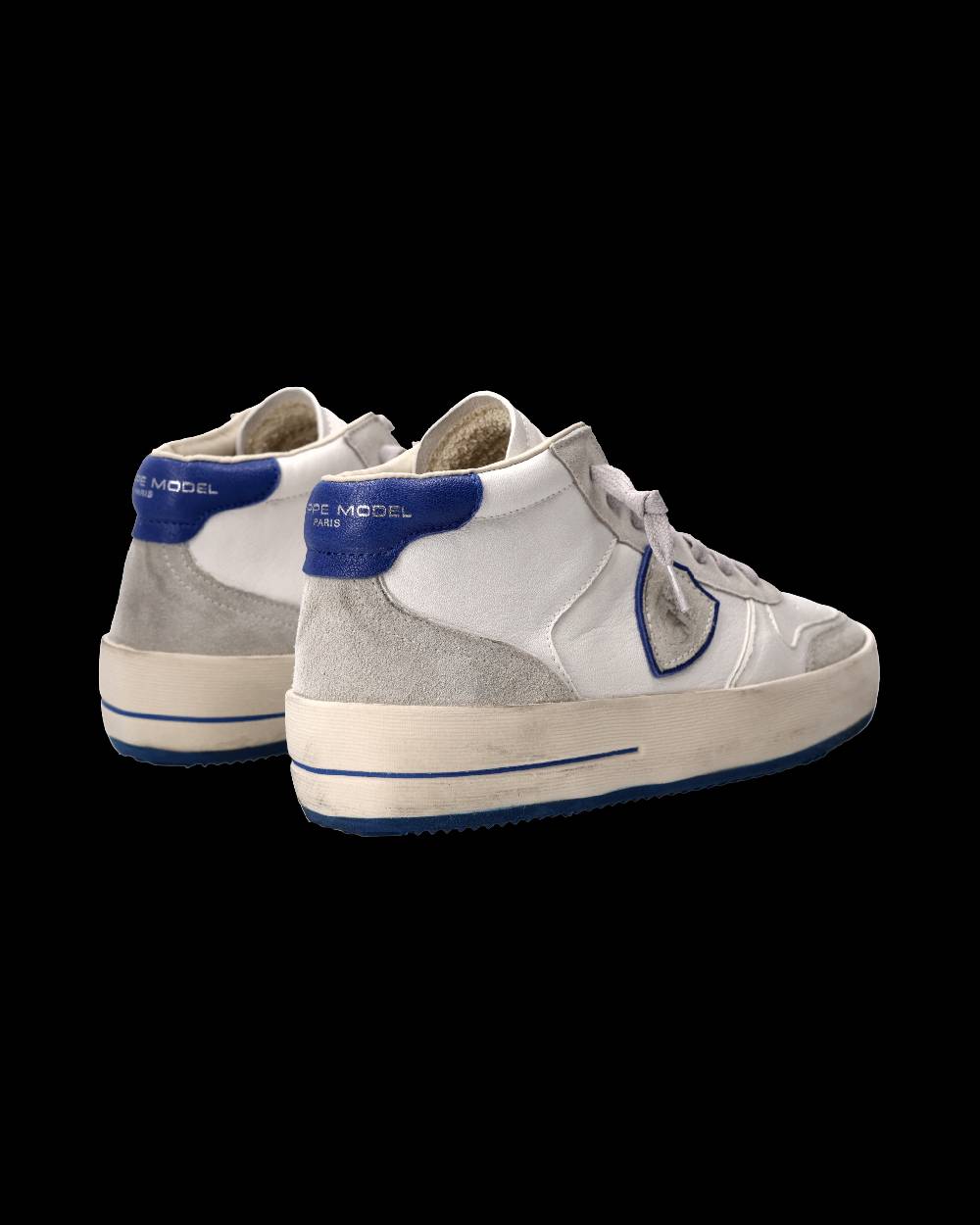 Philippe Model Sneaker Nice Uomo, Bianco e Blu Sottocosto