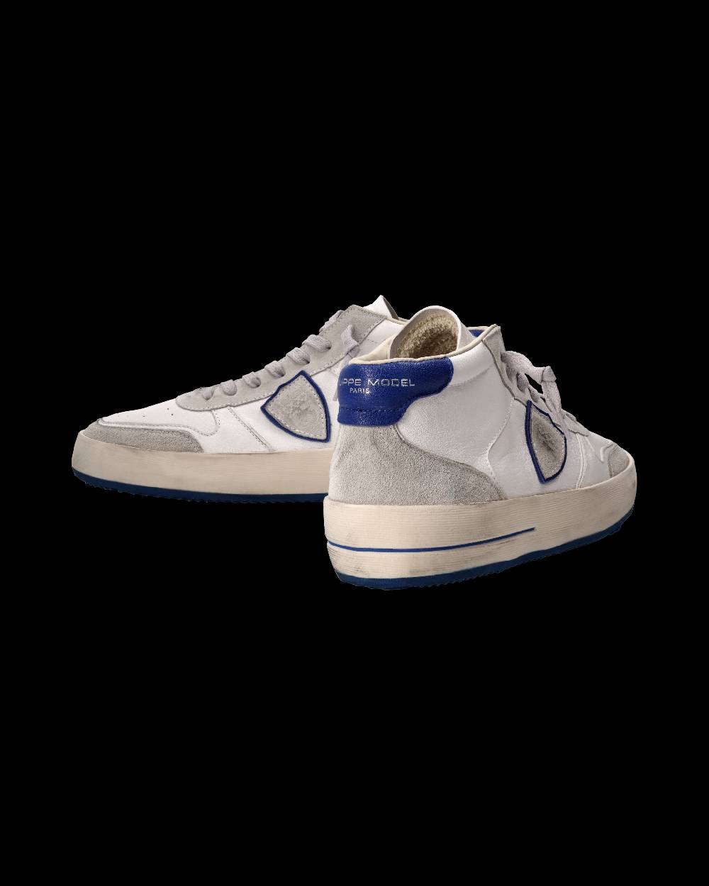 Philippe Model Sneaker Nice Uomo, Bianco e Blu Sottocosto