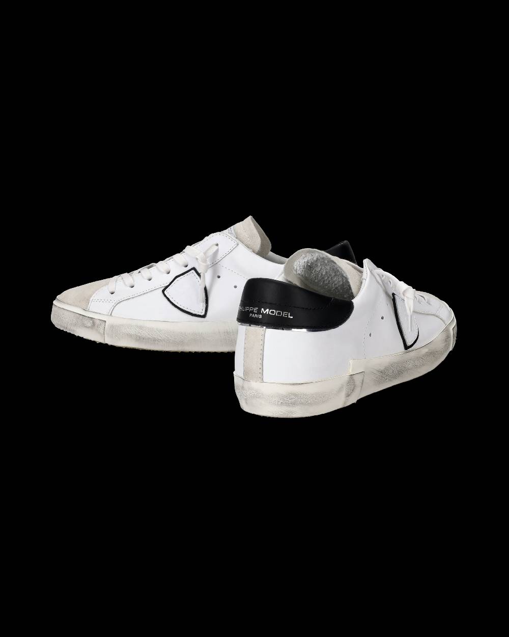 Philippe Model Sneaker bassa Prsx uomo - bianco e nero Sconto