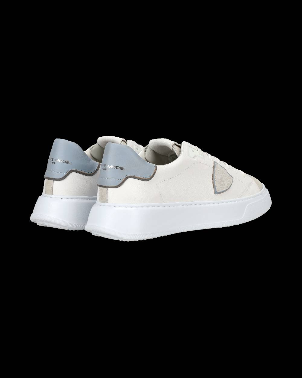 Philippe Model Sneaker casual Temple da uomo in pelle - Azzurro e bianco Online