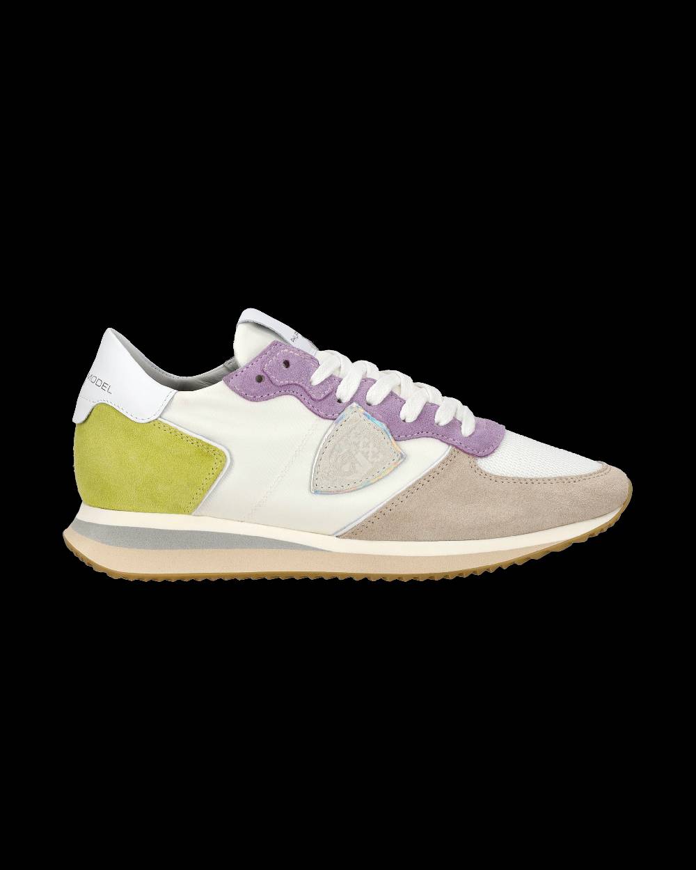 Philippe Model Sneaker casual Trpx da donna in nylon e pelle - Bianco e viola Outlet