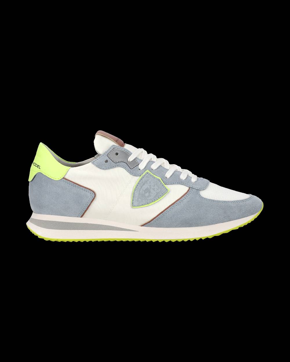 Philippe Model Sneaker casual Trpx da uomo in nylon e pelle - Azzurro e giallo I Più Venduti