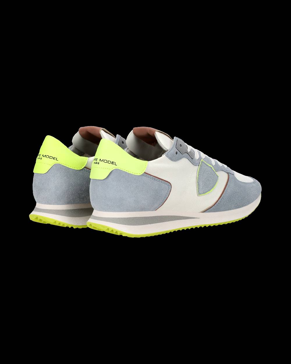 Philippe Model Sneaker casual Trpx da uomo in nylon e pelle - Azzurro e giallo I Più Venduti