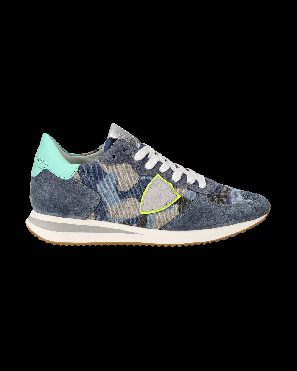 Philippe Model Sneakers Trpx da Donna Blu e Gialle in Tessuto Tecnico Vendite Flash