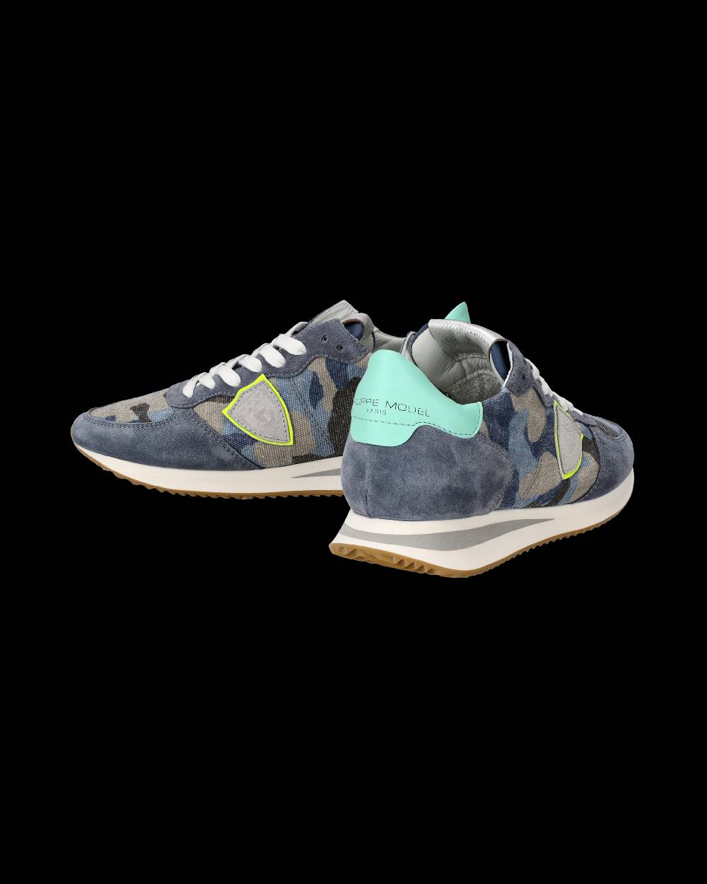 Philippe Model Sneakers Trpx da Donna Blu e Gialle in Tessuto Tecnico Vendite Flash