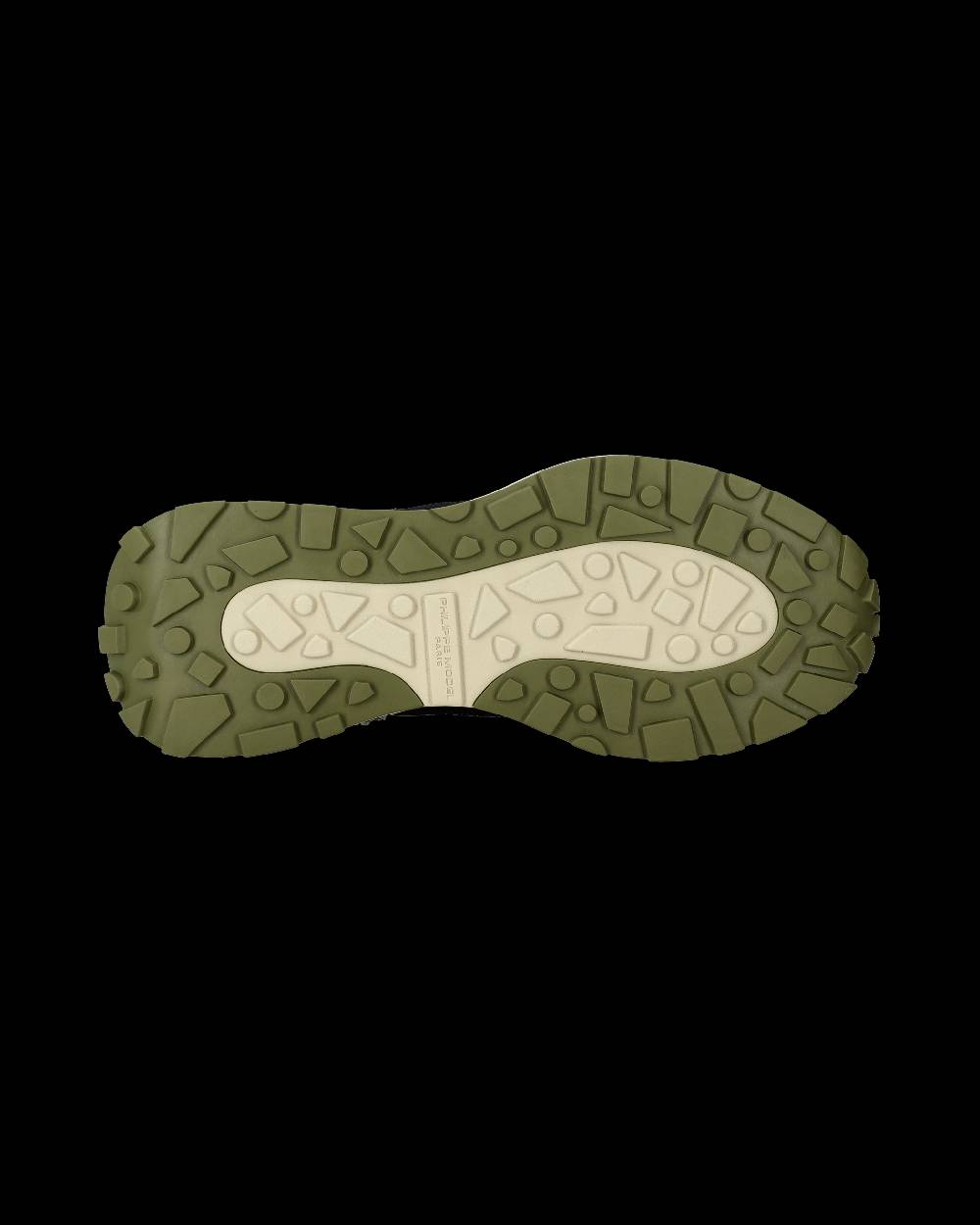 Philippe Model Sneakers basse Antibes da Uomo in nylon e pelle - nero militare Nuova
