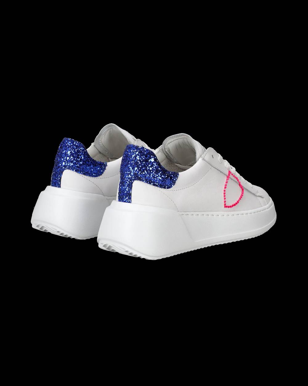 Philippe Model Sneaker basse Tres Temple donna - bianco e bluette Vendita