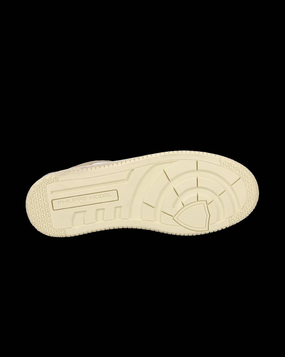 Philippe Model Sneaker streetwear Lyon da uomo in pelle riciclata - Bianco, verde e arancione Pezzi Unici