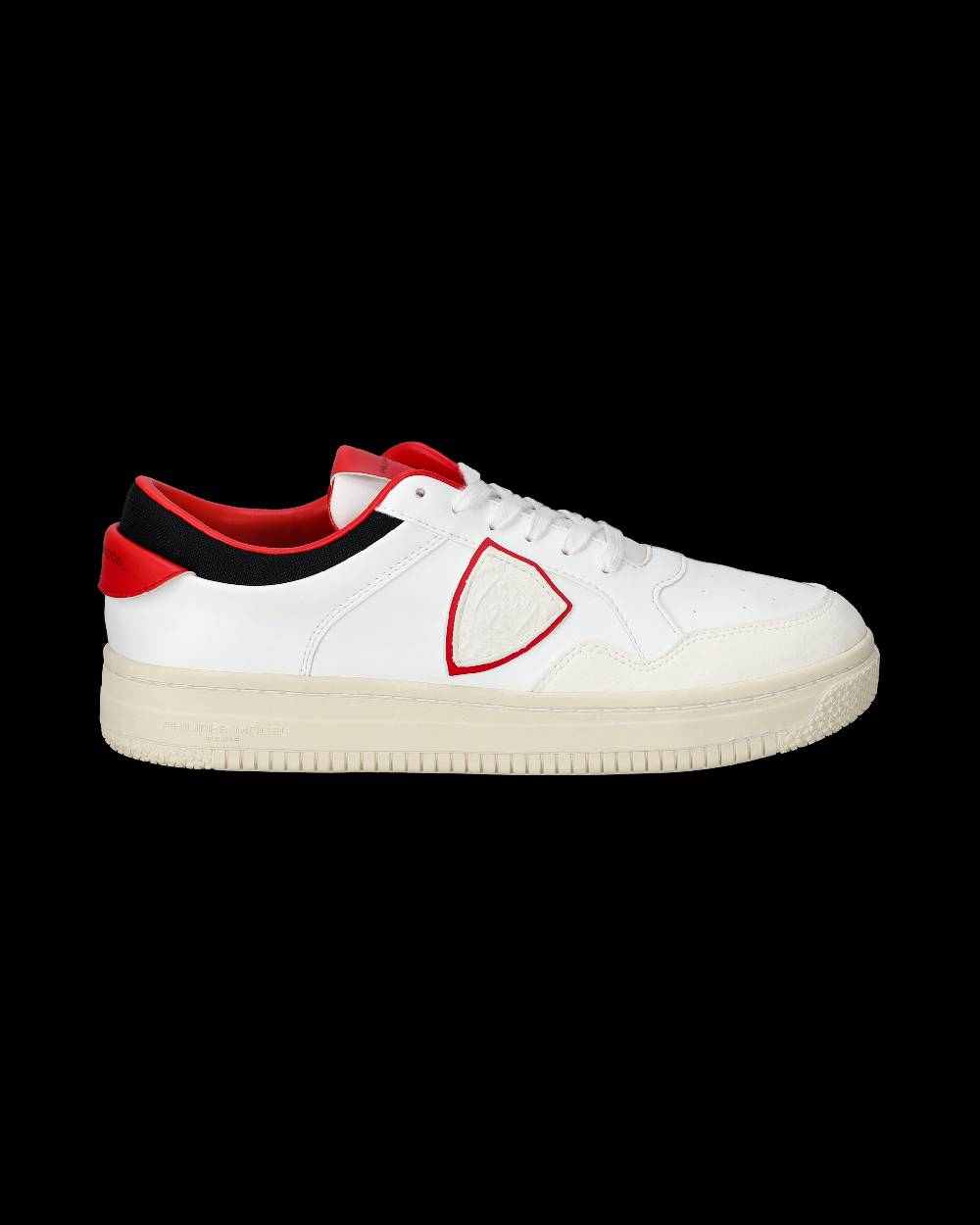 Philippe Model Sneakers Lyon da Uomo Bianche e Rosse in Pelle Riciclata Soddisfazione Garantita