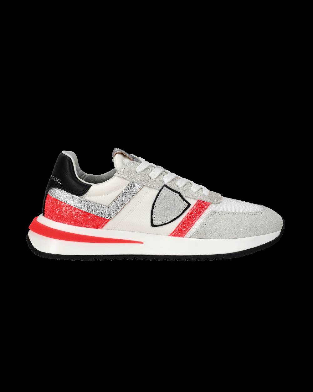 Philippe Model Sneakers Tropez 2.1 Donna Bianche e Arancioni in Pelle Scamosciata Qualità Garantita