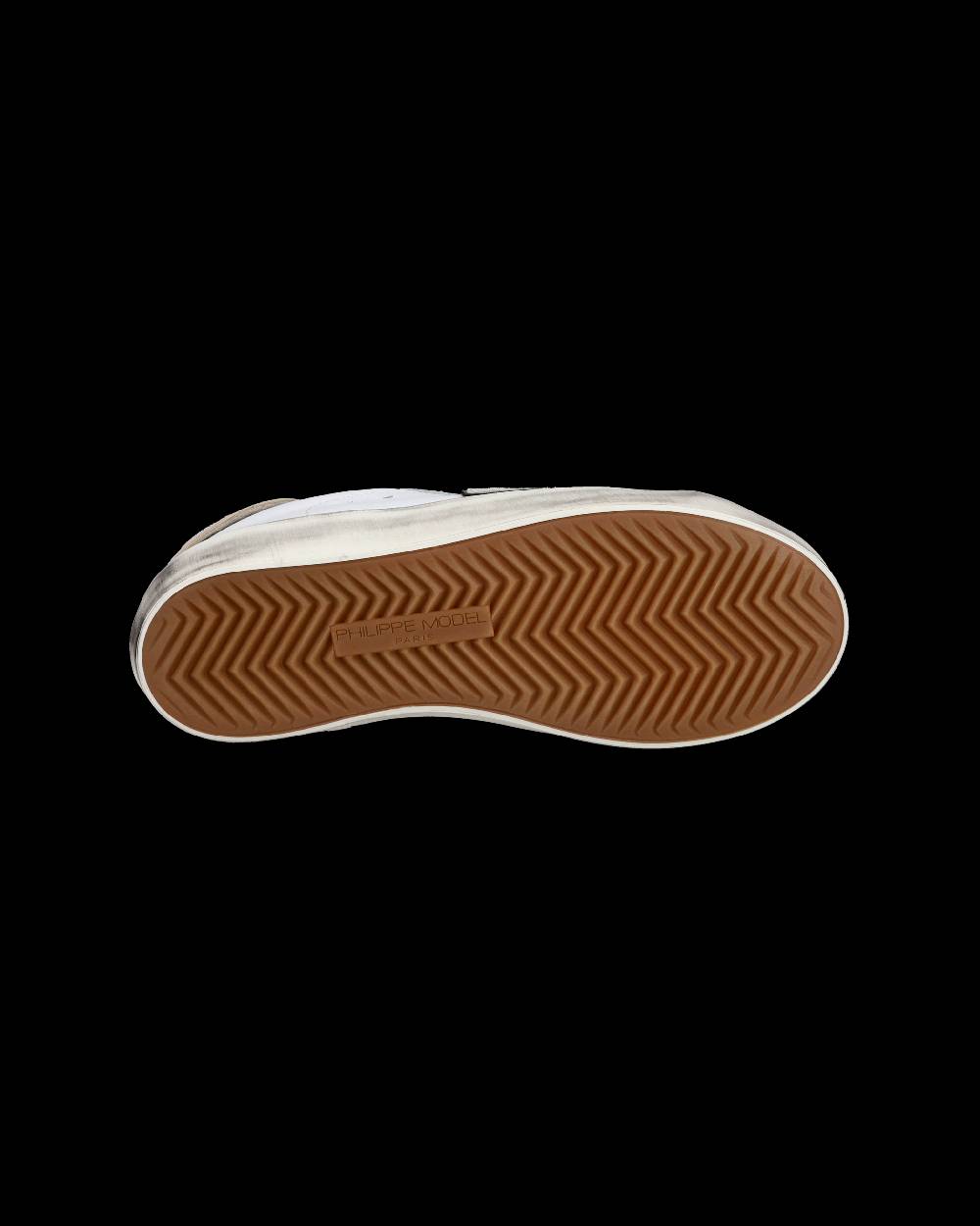 Philippe Model Junior Paris Low-Top Sneakers in Leather, White Blue Negozi Online