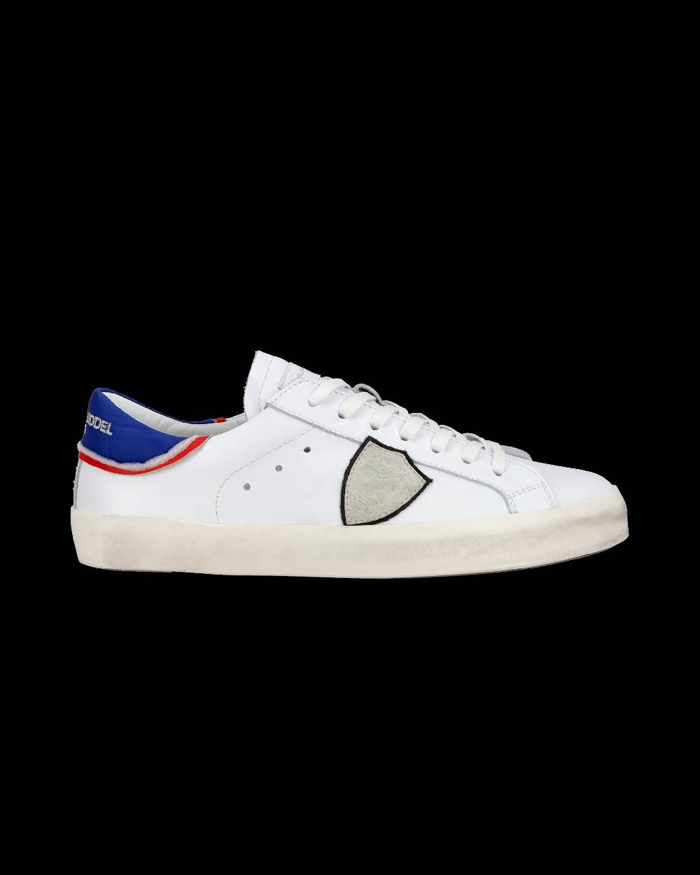 Philippe Model Sneakers basse Paris da Bambino in pelle, Bianco Blu Acquista Ora
