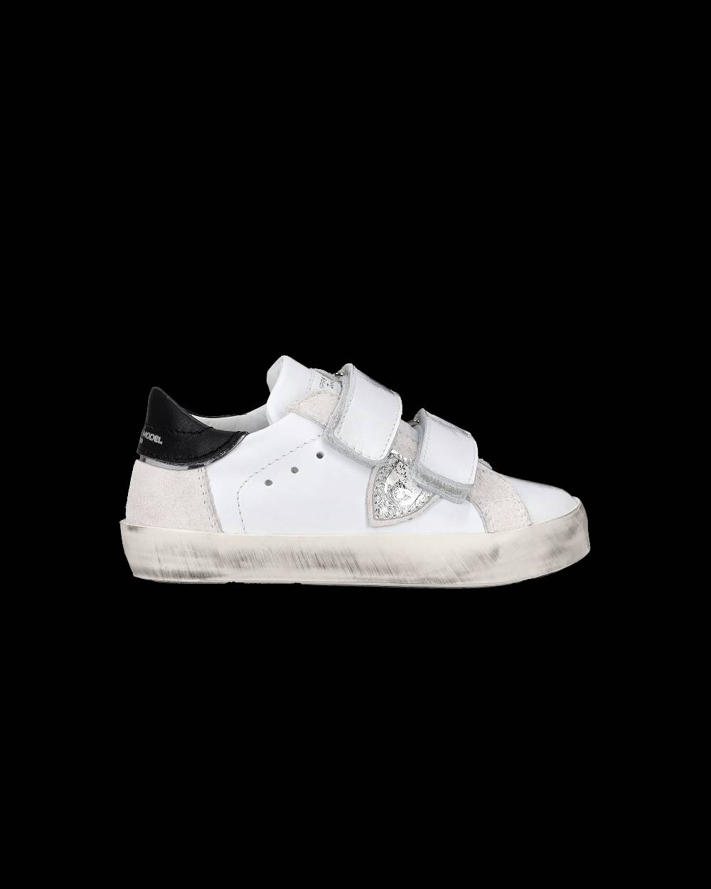 Philippe Model Sneakers Prsx Sportif da Bambini Bianche e Argento in Pelle Consegna Veloce