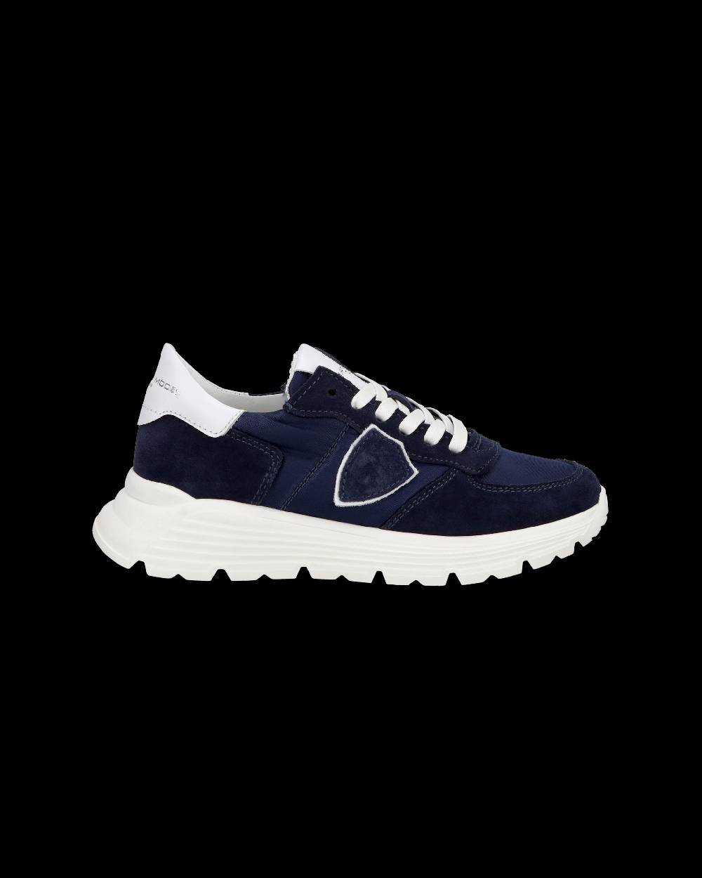 Philippe Model Junior Tropez Low-Top Sneakers in Leather, Blue Fino Al -60%