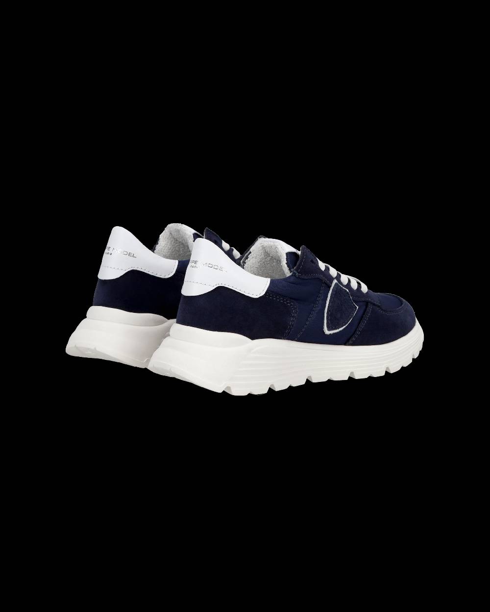 Philippe Model Junior Tropez Low-Top Sneakers in Leather, Blue Fino Al -60%