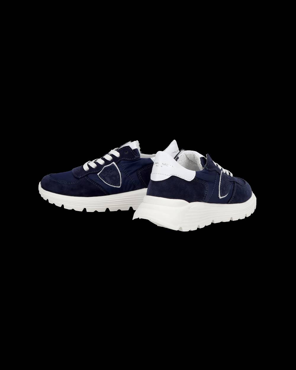 Philippe Model Junior Tropez Low-Top Sneakers in Leather, Blue Fino Al -60%