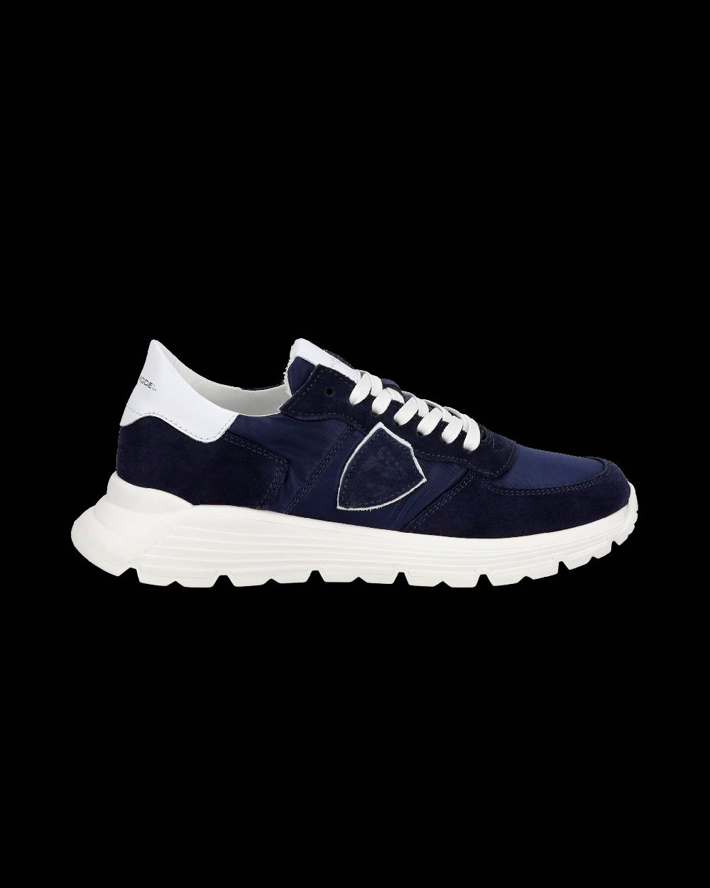 Philippe Model Junior Tropez Low-Top Sneakers in Leather, Blue Shopping Online