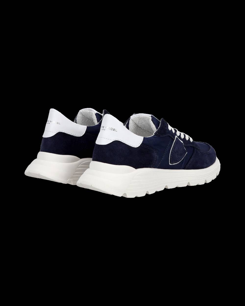 Philippe Model Junior Tropez Low-Top Sneakers in Leather, Blue Shopping Online