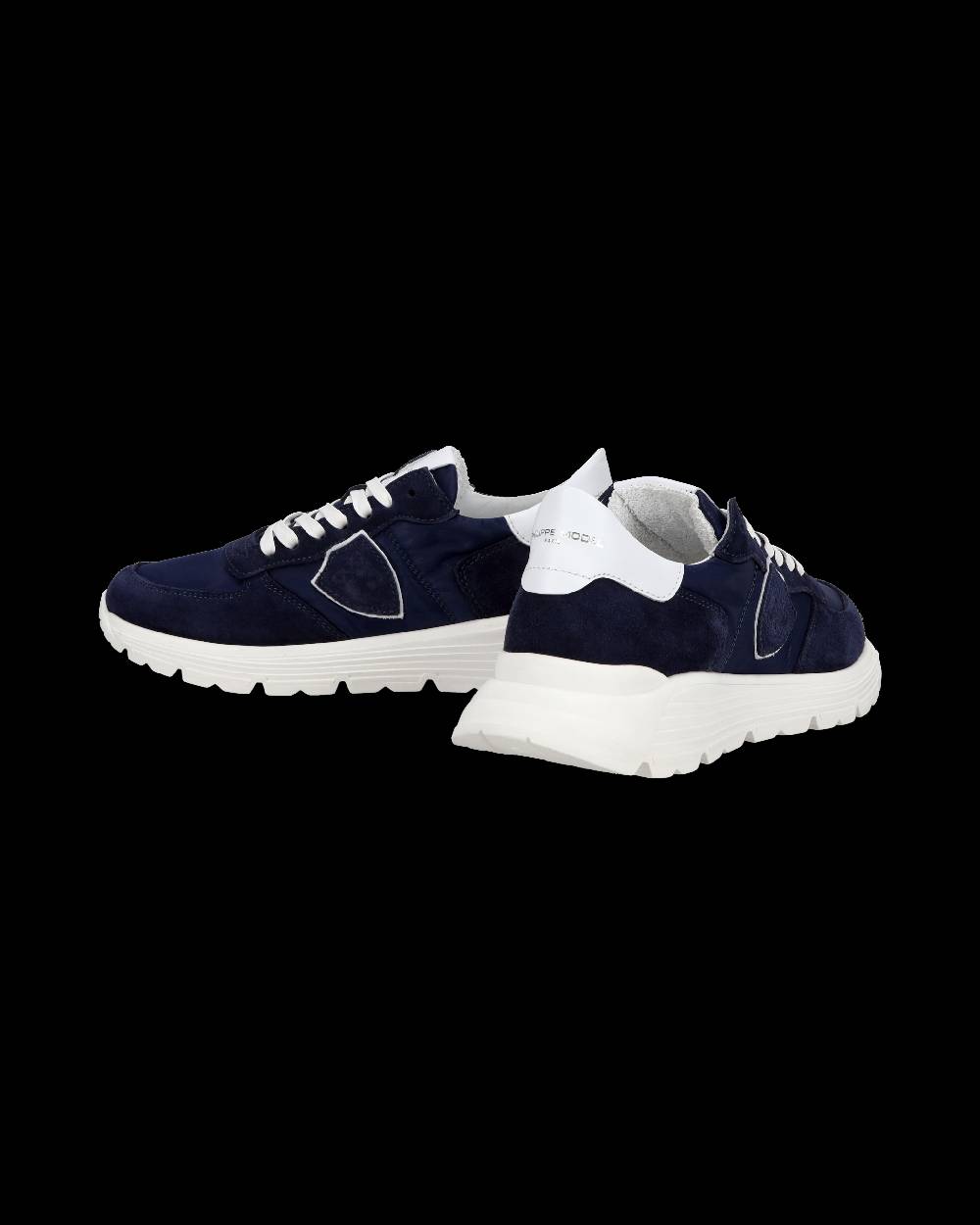 Philippe Model Junior Tropez Low-Top Sneakers in Leather, Blue Shopping Online