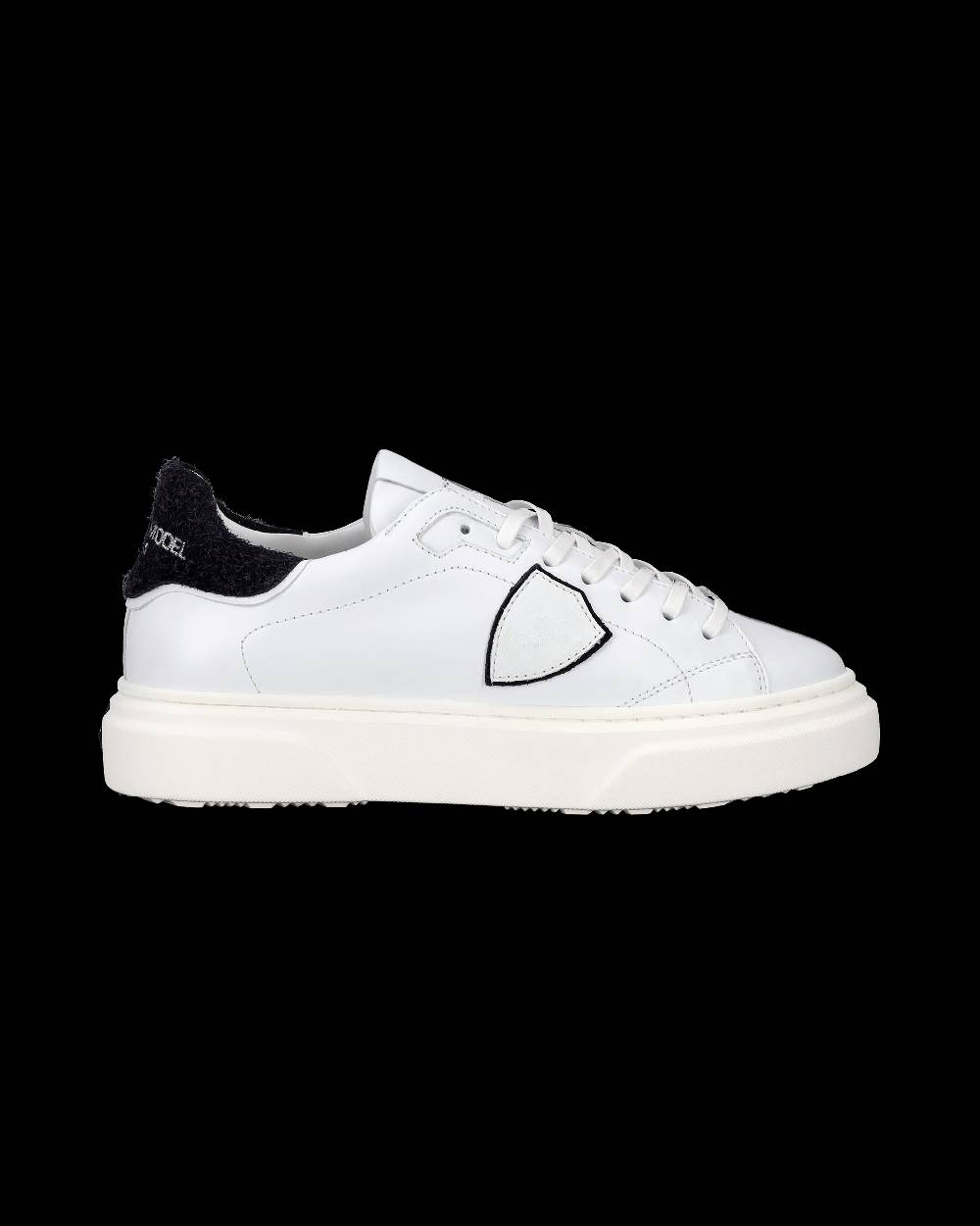 Philippe Model Sneakers Temple da Bambini Bianche e Blu in Pelle Sconto