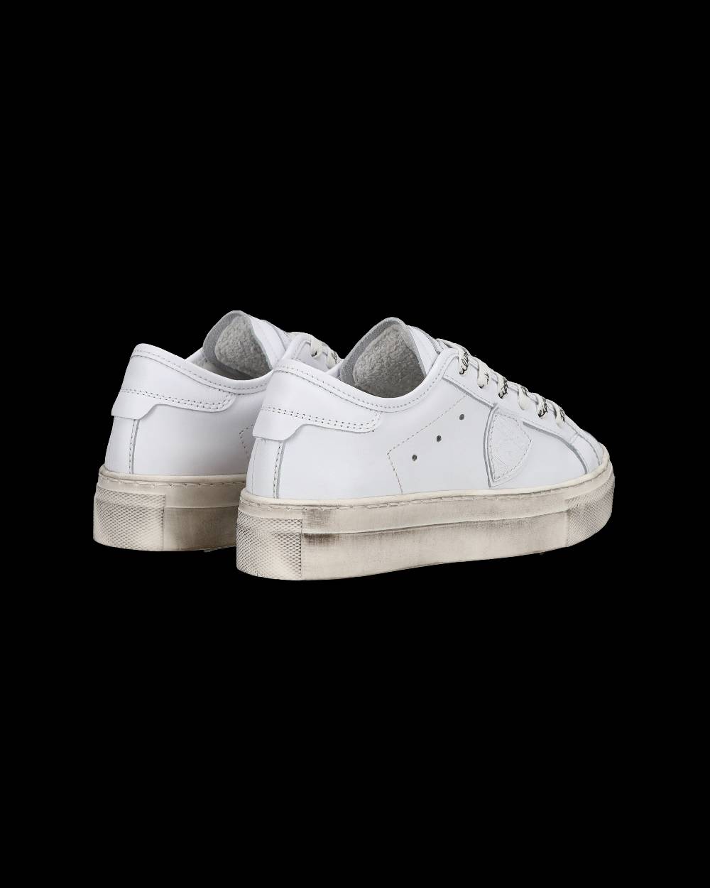 Philippe Model Sneakers basse Paris Haute da Bambino in pelle, Bianco Economico