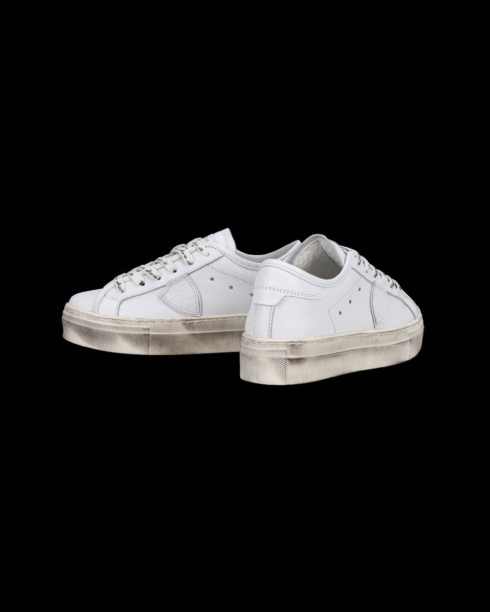 Philippe Model Sneakers basse Paris Haute da Bambino in pelle, Bianco Economico