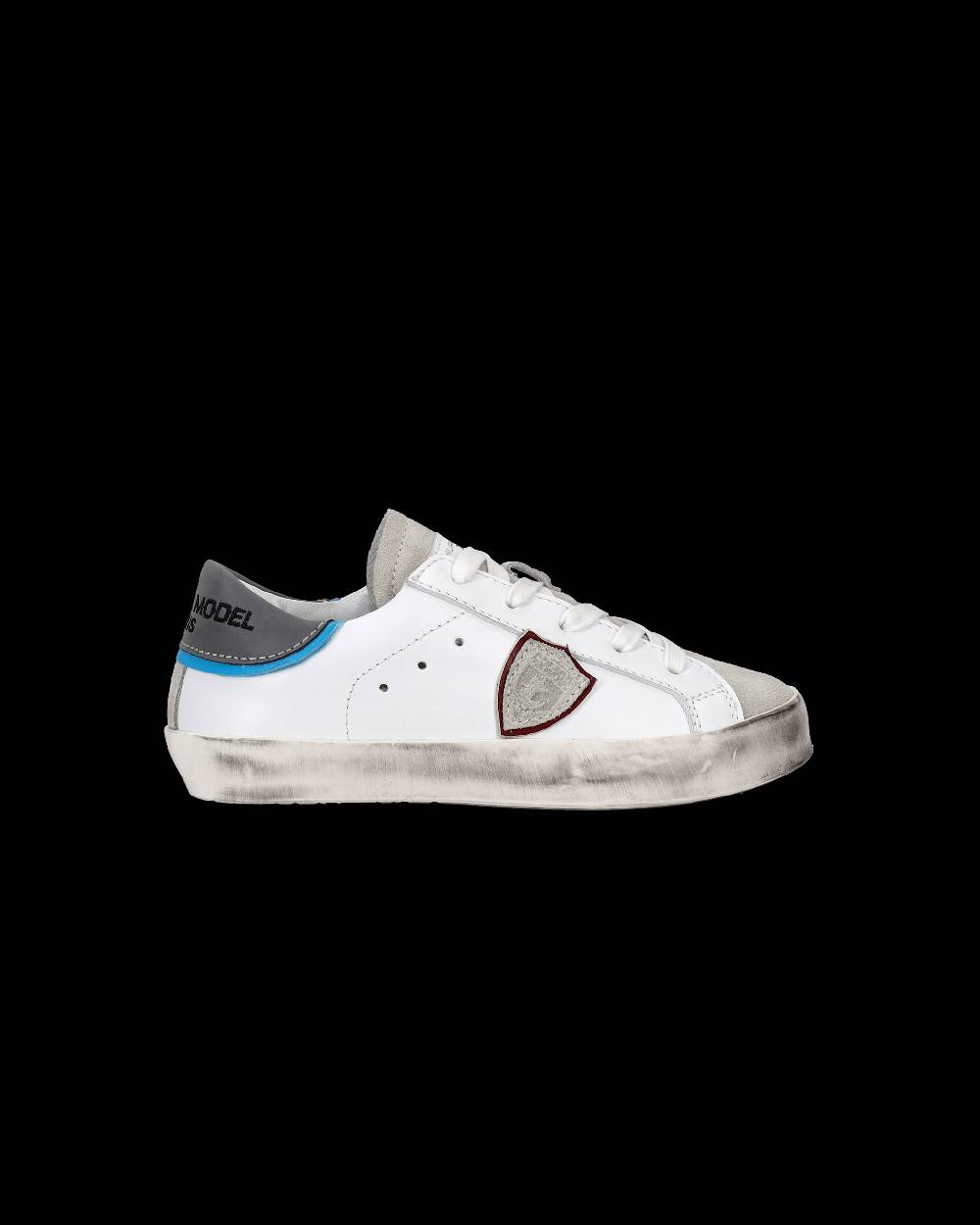 Philippe Model Scarpe da Bambini Prsx Bianche e Argento in Pelle Offerte
