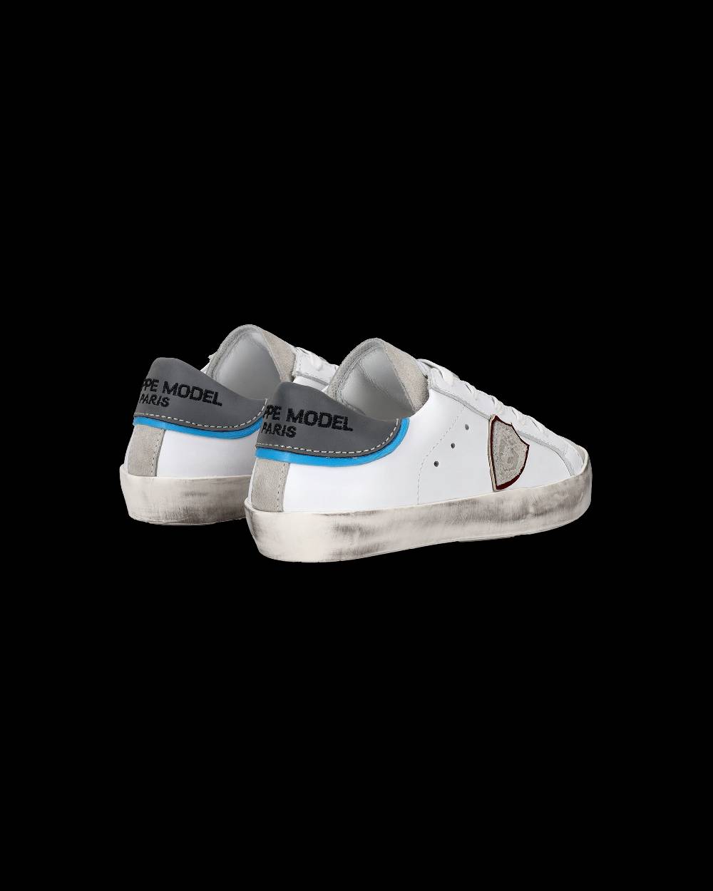 Philippe Model Scarpe da Bambini Prsx Bianche e Argento in Pelle Offerte