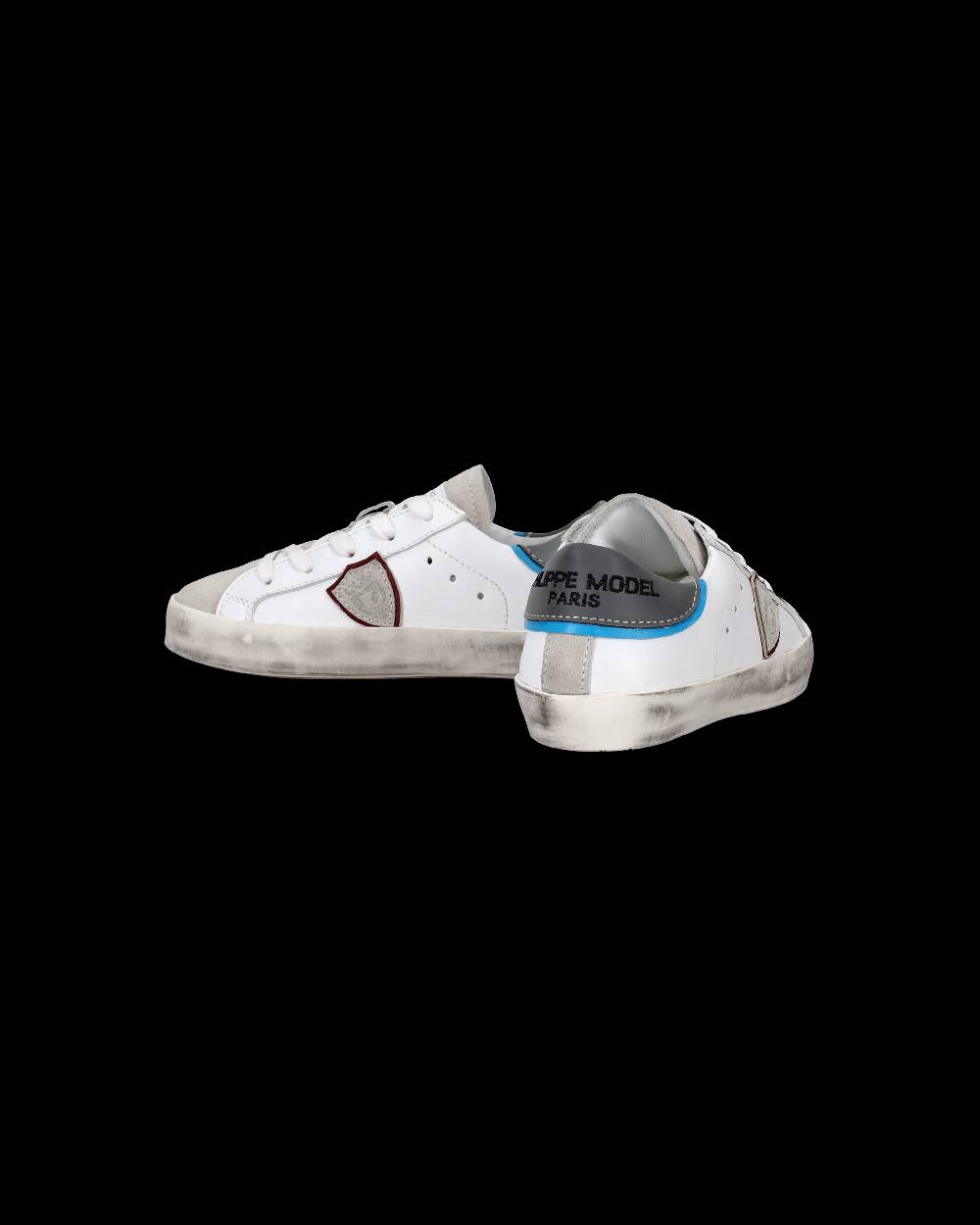 Philippe Model Scarpe da Bambini Prsx Bianche e Argento in Pelle Offerte