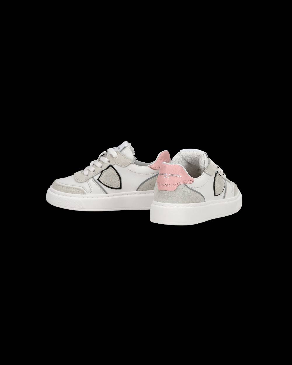 Philippe Model Baby Nice Low-Top Sneakers in Leather, Brown Blue Hotsell