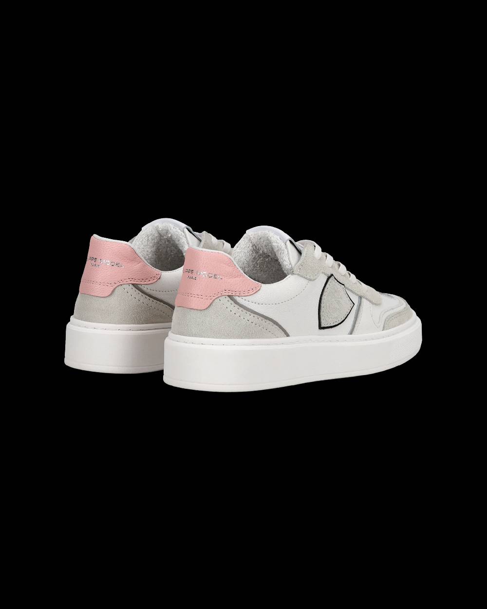 Philippe Model Junior Nice Low-Top Sneakers in Leather, Brown Blue Vendita Calda