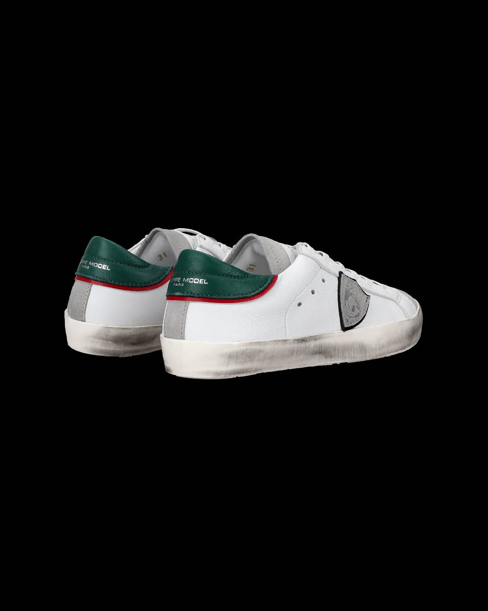 Philippe Model Sneakers Prsx basse da Bambini Bianche e Verdi in Pelle Vendite Flash