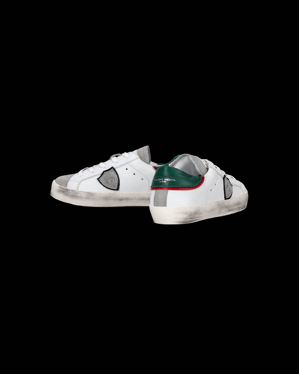 Philippe Model Sneakers da Bambini Prsx Bianche e Verdi in Pelle Negozio
