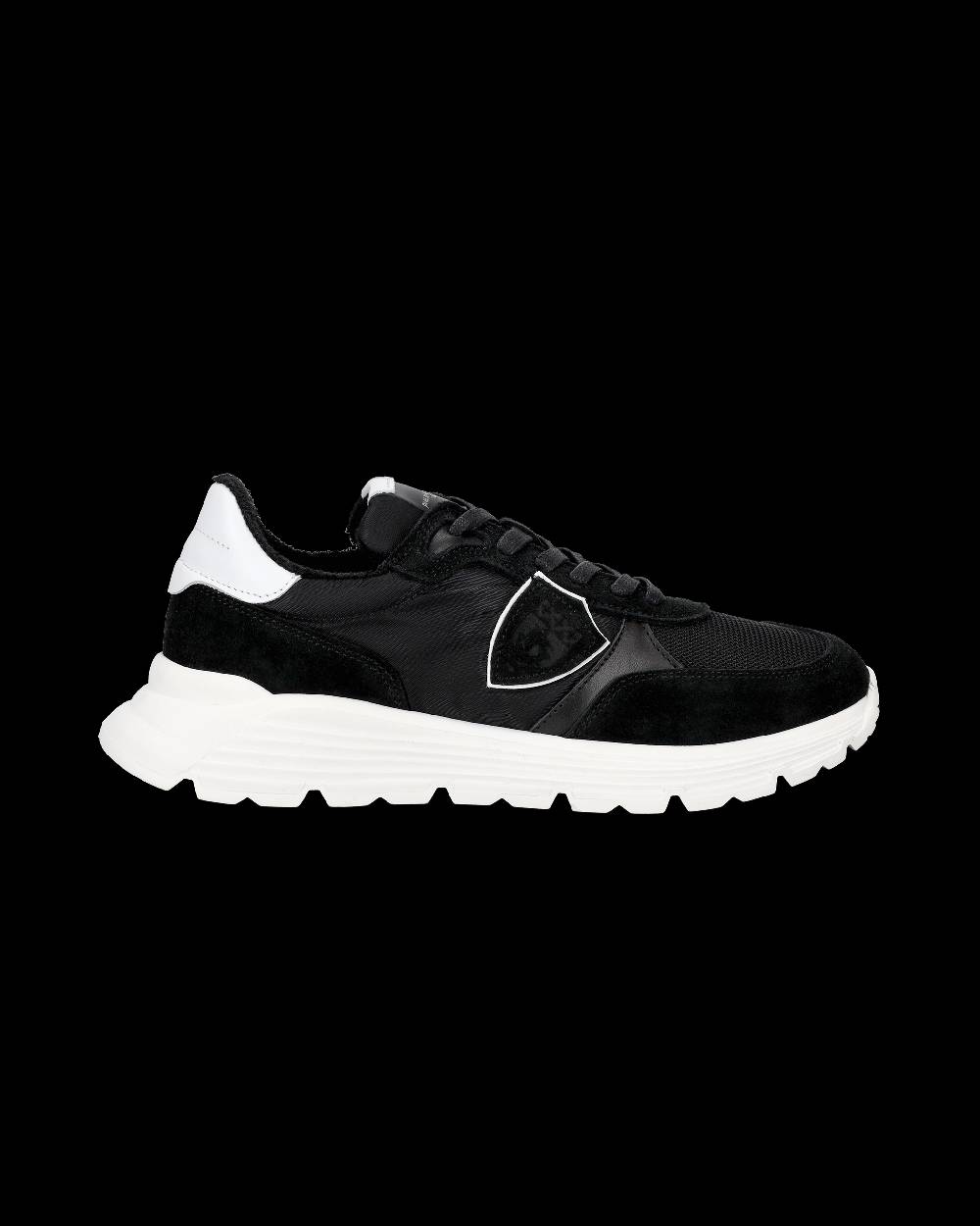 Philippe Model Sneakers Antibes da Ragazzi Nere in Tessuto Tecnico Moda